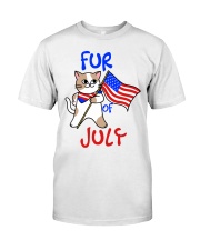 Fur Of July Happy 4th of Juky Celebration meowica Classic T-Shirt thumbnail