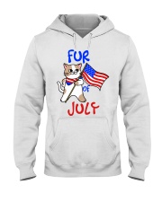 Fur Of July Happy 4th of Juky Celebration meowica Hooded Sweatshirt thumbnail