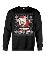 Cream French Bulldog Dabbing Dog Dab Christmas Crewneck Sweatshirt tile