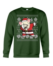 Cream French Bulldog Dabbing Dog Dab Christmas Crewneck Sweatshirt front