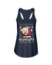 Cream French Bulldog Dabbing Dog Dab Christmas Ladies Flowy Tank tile