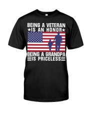 Being A Veteran Is An Honor Being A Grandpa Is Princeless Classic T-Shirt tile