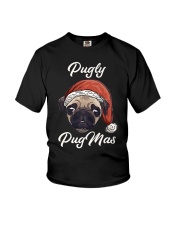 Christmas Pug Pugly Pugmas Youth T-Shirt tile