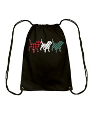 Beagle Dog Lover Plaid Christmas Matching Family Pajama Gift Drawstring Bag tile