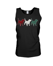 Beagle Dog Lover Plaid Christmas Matching Family Pajama Gift Unisex Tank tile