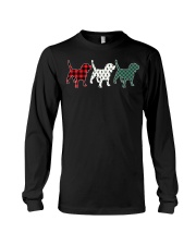 Beagle Dog Lover Plaid Christmas Matching Family Pajama Gift Long Sleeve Tee tile