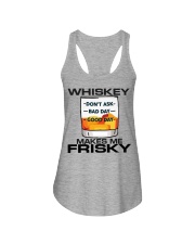 Whiskey Makes Me Frisky Ladies Flowy Tank tile