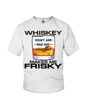 Whiskey Makes Me Frisky Youth T-Shirt tile