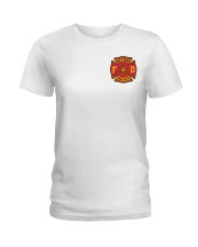 Retired Firefighter Ladies T-Shirt tile