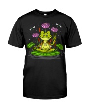 Funny Frog Hippie Z Classic T-Shirt front