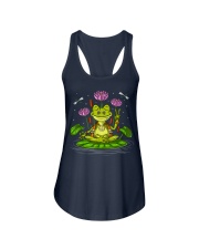 Funny Frog Hippie Z Ladies Flowy Tank tile