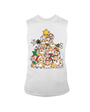 Corgi Christmas Tree Dog Santa Merry Corgmas Xmas Gifts Boys Sleeveless Tee tile