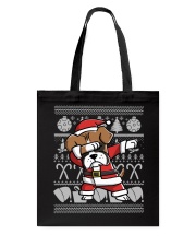 Boxer Dog Ugly Christmas Dabbing Boxer Christmas Tote Bag tile