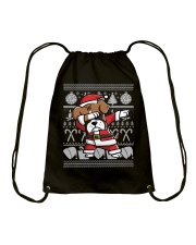 Boxer Dog Ugly Christmas Dabbing Boxer Christmas Drawstring Bag tile