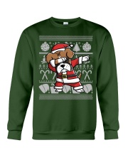 Boxer Dog Ugly Christmas Dabbing Boxer Christmas Crewneck Sweatshirt front