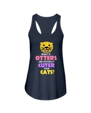 Cat And Otter Long Sleeve T-Shirt Ladies Flowy Tank tile