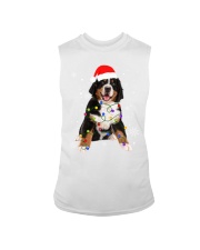 Bernese Mountain Dog Lights Christmas Matching Family Sleeveless Tee tile
