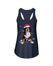 Bernese Mountain Dog Lights Christmas Matching Family Ladies Flowy Tank tile