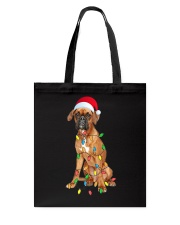Boxer Christmas Gift - German Boxer Funny Santa Hat Xmas Tote Bag tile