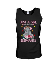 Elephant Lover Women Gift Just A Girl Who Loves Unisex Tank tile
