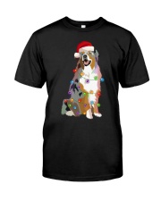 Australian Shepherd Aussi Christmas Lights Xmas Dog Lover Classic T-Shirt tile