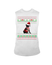 Black Pug Ugly Christmas - Merry Santa Black Pug Sleeveless Tee tile