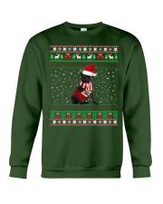 Black Pug Ugly Christmas - Merry Santa Black Pug Crewneck Sweatshirt front
