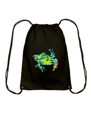 Cool Peace Frog Drawstring Bag tile