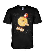 Christmas Reindeer Guinea Pig Funny Xmas Gift Shirts V-Neck T-Shirt tile