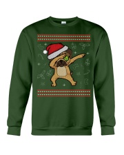 Dabbing Pug Christmas Crewneck Sweatshirt front