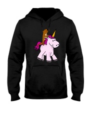 Smilealottees Funny Sea Otter Riding Unicorn Hooded Sweatshirt tile