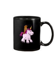 Smilealottees Funny Sea Otter Riding Unicorn Mug tile