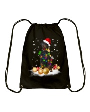 Christmas Doberman Dog Led Light Cute Xmas Holiday Drawstring Bag tile