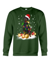 Christmas Doberman Dog Led Light Cute Xmas Holiday Crewneck Sweatshirt front