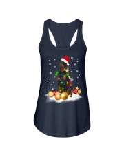 Christmas Doberman Dog Led Light Cute Xmas Holiday Ladies Flowy Tank tile