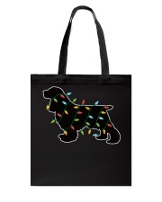 Cocker Spaniel Christmas Lights Christmas Gift For Dog Lover Tote Bag tile