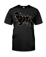 Cocker Spaniel Christmas Lights Christmas Gift For Dog Lover Premium Fit Mens Tee tile