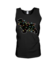 Cocker Spaniel Christmas Lights Christmas Gift For Dog Lover Unisex Tank tile