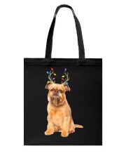 Brussels Griffon Reindeer Christmas Dog Tote Bag tile