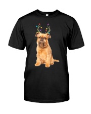 Brussels Griffon Reindeer Christmas Dog Classic T-Shirt tile