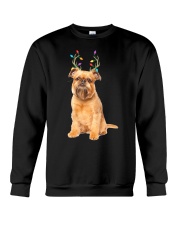 Brussels Griffon Reindeer Christmas Dog Crewneck Sweatshirt tile