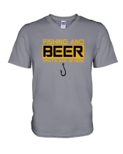 Fishing And Beer V-Neck T-Shirt tile