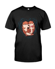 Cute Otter Valentine's Day T Shirt Love Otters Classic T-Shirt front
