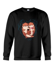 Cute Otter Valentine's Day T Shirt Love Otters Crewneck Sweatshirt tile