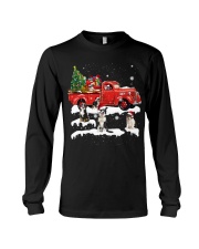Australian Shepherd Riding Red Truck Xmas Merry Christmas Long Sleeve Tee tile