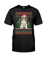 Cavalier King Charles Spaniel Christmas Ugly Premium Fit Mens Tee tile