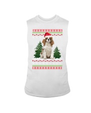 Cavalier King Charles Spaniel Christmas Ugly Sleeveless Tee tile