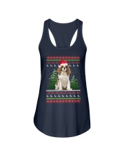 Cavalier King Charles Spaniel Christmas Ugly Ladies Flowy Tank tile