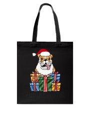 Christmas Present English Bulldog Novelty Shirt Tote Bag tile