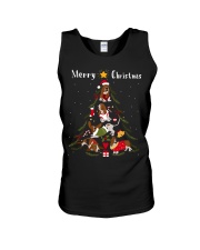 Basset Hound Christmas Tree Xmas Dog Lover Unisex Tank tile